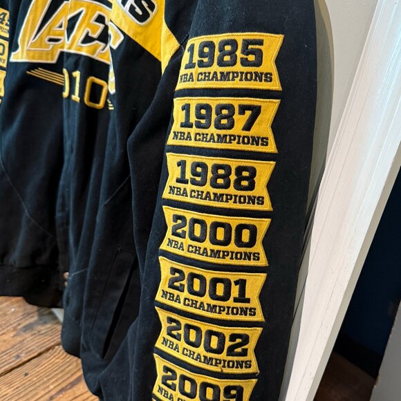 Jeff Hamilton Los Angeles Lakers 2010 NBA Championship Jacket Authentic RARE  Th - Picture 5 of 15